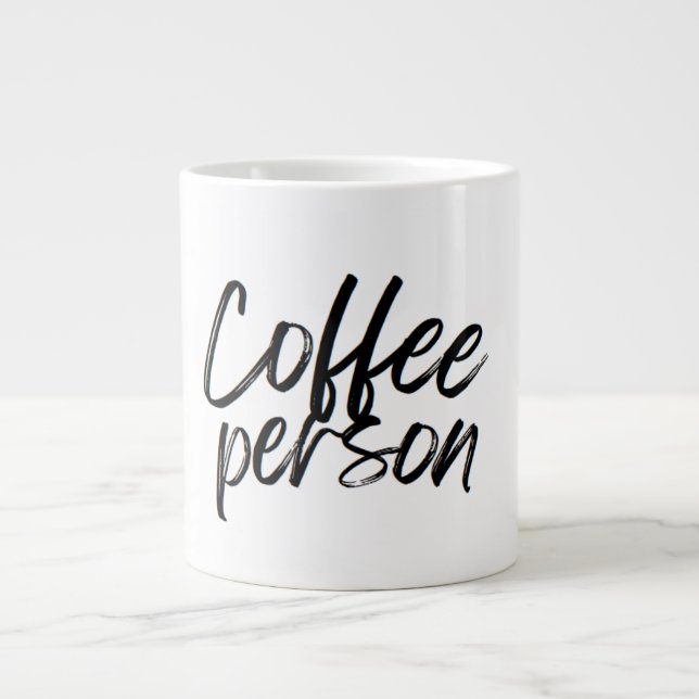 Kaffe Mugg med märkre Jumbo Mugg (Framsidan)