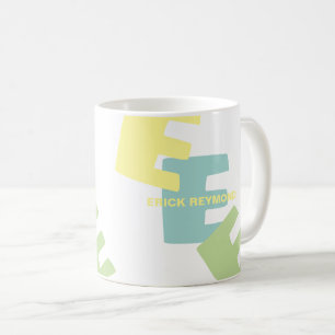 Kaffe Mugg med Namn och överdimensionerad Initiale
