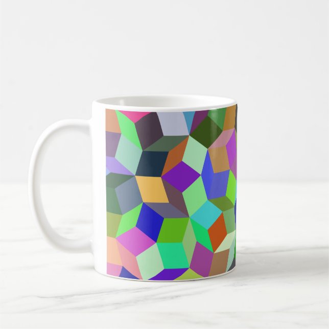Kaffe mugg med Penrose mönster (Vänster)