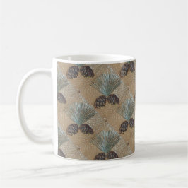 Kaffe Mugg med Pinecone Design