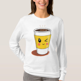 Kaffe mugg med vinkle ett öga T-Shirt