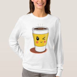 Kaffe mugg med vinkle ett öga T-Shirt