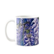 Kaffe Mugg med Wisteria Blommar Design