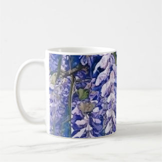 Kaffe Mugg med Wisteria Blommar Design
