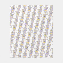 Kaffe Mugg Ord Art Fleecefilt