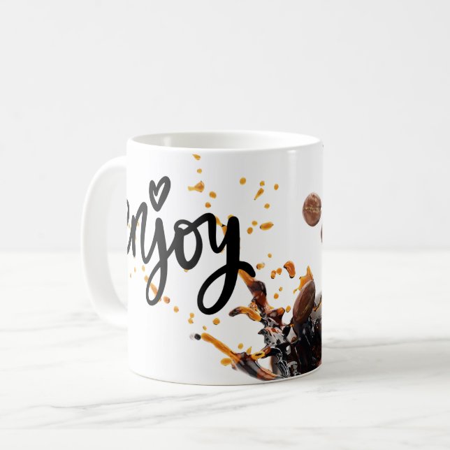 "Kaffe Mugg: Perfekten börjar till varje dag" Kaffemugg (Framsida vänster)