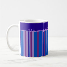 Kaffe Mugg: Personalize Blue, Mauve, Rosa Rand Kaffemugg