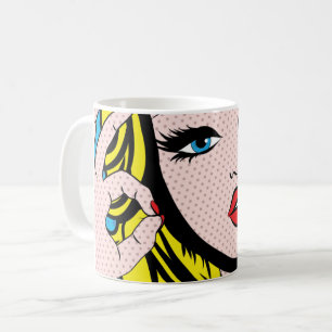 Kaffe Mugg - Pop Art O-K