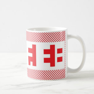 "KAFFE" mugg: rött Kaffemugg