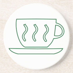 Kaffe Mugg Sketch Underlägg