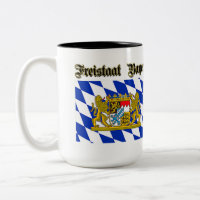 Kaffe Mugg som visar den bayerska Jackat av Arm