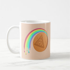 Kaffe Mugg Spame Dalgona Triangle Smälter Rainbow