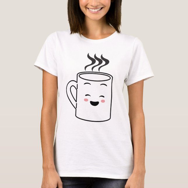 kaffe mugg t shirt (Framsida)
