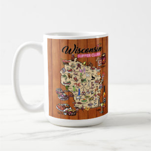 Kaffe Mugg - Wisconsin Supper Klubb Karta