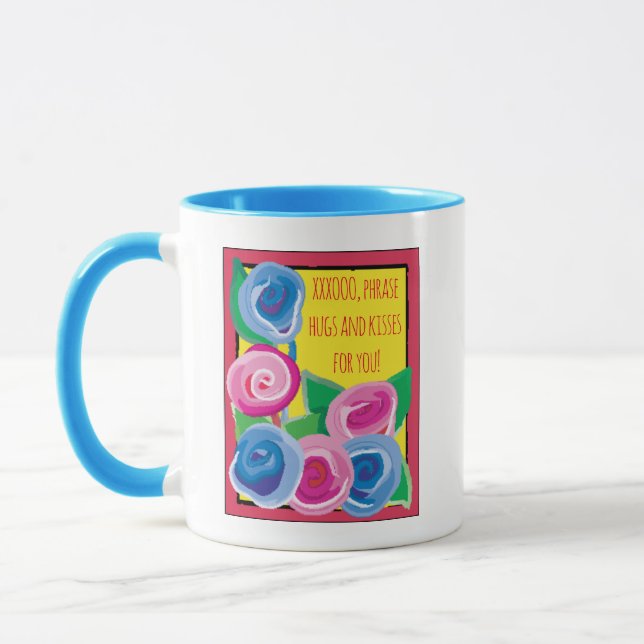 Kaffe Mugg ’XXXOO Hugs & Kisses’ (Vänster)
