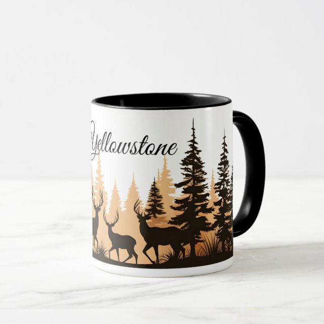 Kaffe Mugg-Yellowstone Hjort Mugg (Framsida höger)