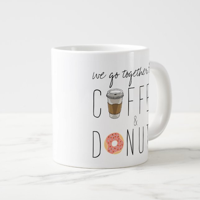 "Kaffe & Munkar" Jätte Mugg Jumbo Mugg (Framsida höger)