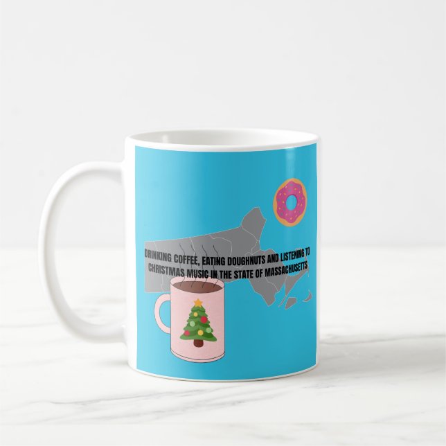 Kaffe, Munkar, Julmusik i Massachusetts Kaffemugg (Vänster)