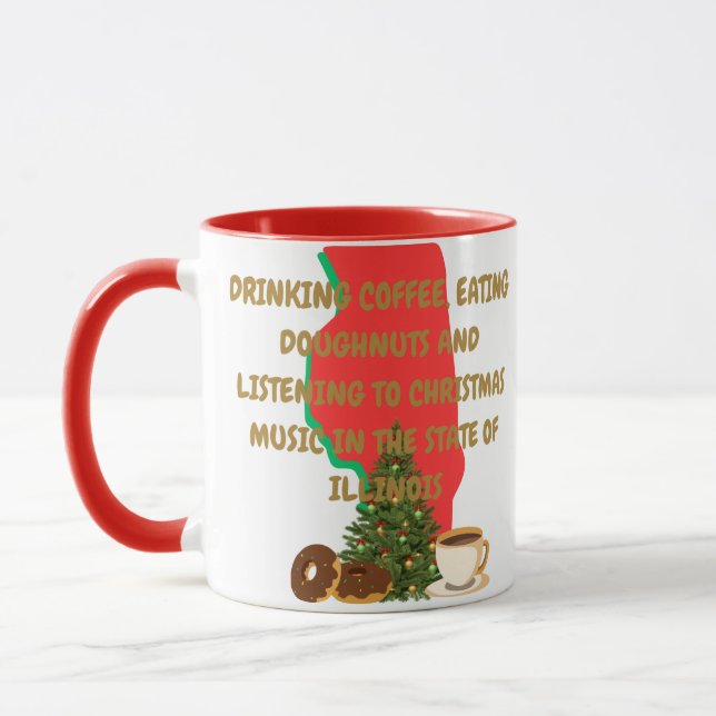 Kaffe, Munkar och Julmusik i Illinois  Mugg (Vänster)