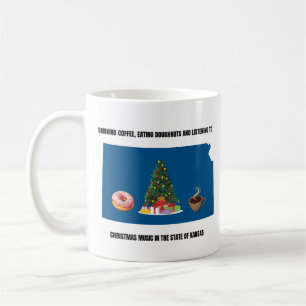 Kaffe, Munkar och Julmusik i Kansas Kaffemugg