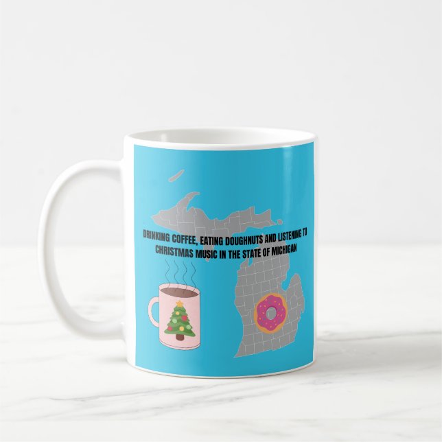 Kaffe, Munkar och Julmusik i Michigan  Kaffemugg (Vänster)