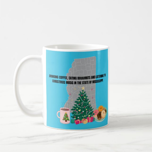Kaffe, Munkar och Julmusik i Mississippi  Kaffemugg (Vänster)
