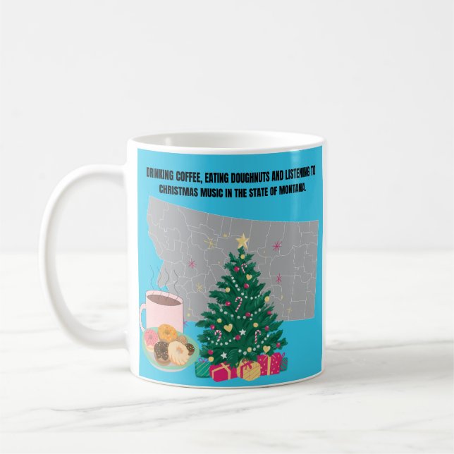 Kaffe, Munkar och Julmusik i Montana Kaffemugg (Vänster)