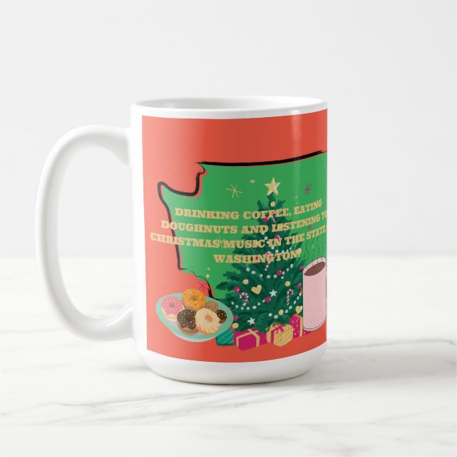 Kaffe, Munkar och Julmusik i Washington  Kaffemugg (Vänster)