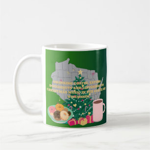 Kaffe, Munkar och Julmusik i Wisconsin Kaffemugg
