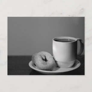 Kaffe & munkar vykort
