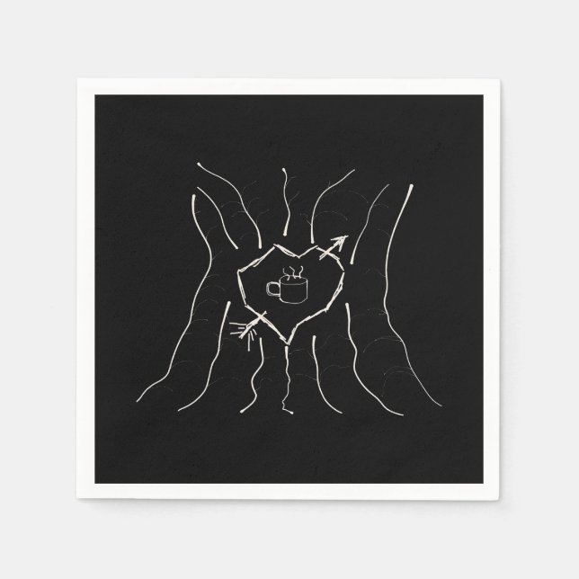 Kaffe My Kärlek Pappersservett (Framsidan)