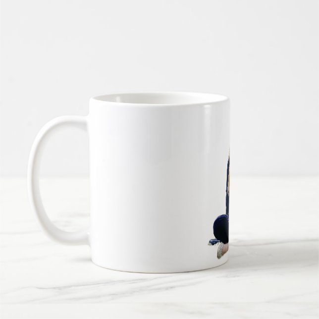 Kaffe, nåd & självförtroende kaffemugg (Vänster)
