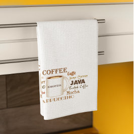 Kaffe Namn Personlig Kitchen Towel Kökshandduk