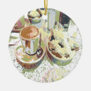 Kaffe New Orleans Julgransprydnad Keramik
