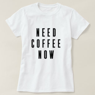 Kaffe nu, kaffeoffert t shirt