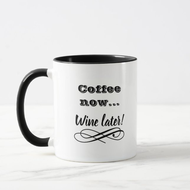Kaffe nu, mer sistnämnd mugg för vin (Vänster)