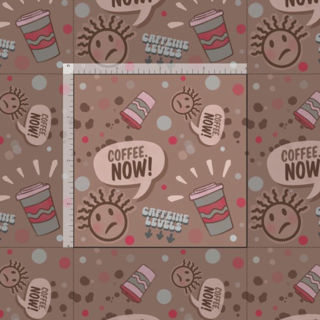 Kaffe nu Mocha Mönster Tyg (Skapare uppladdad)