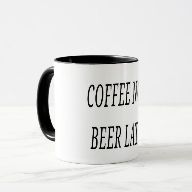 Kaffe nu öl senare mugg (Framsida vänster)