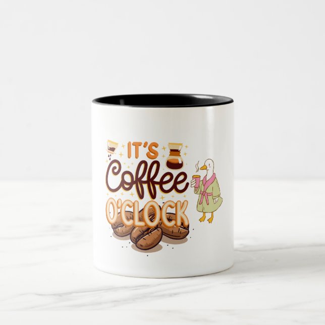 Kaffe o' clock  Två-Tonad mugg (Center)