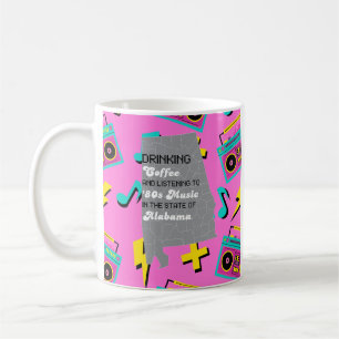 Kaffe och '80-talsmusik i Alabama Kaffemugg