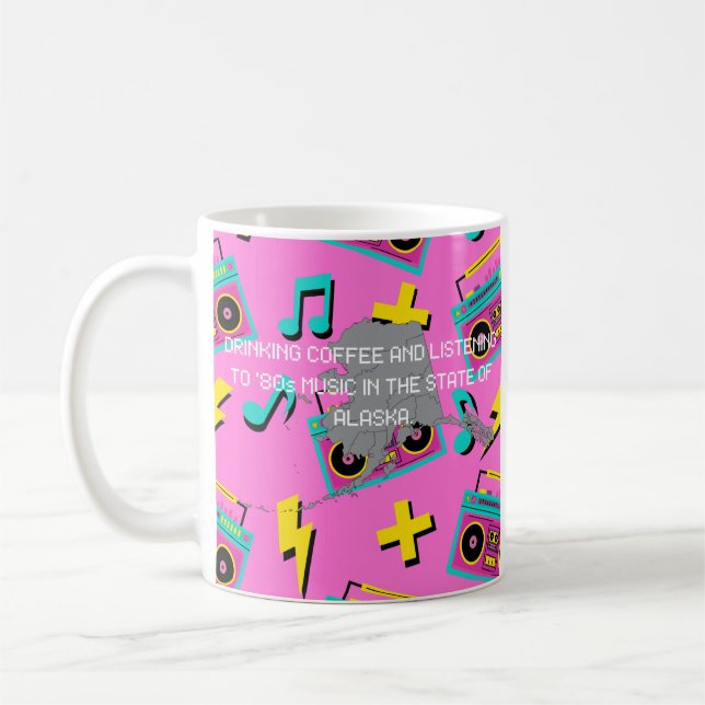Kaffe och '80-talsmusik i Alaska  Kaffemugg (Vänster)