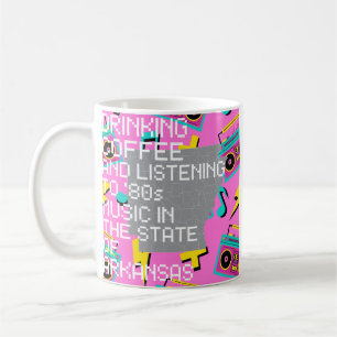 Kaffe och '80-talsmusik i Arkansas Kaffemugg
