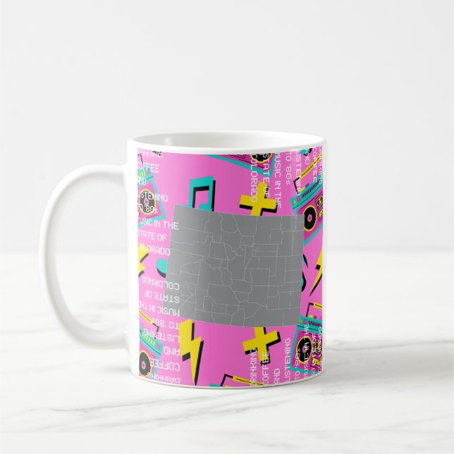 Kaffe och '80-talsmusik i Colorado  Kaffemugg (Vänster)