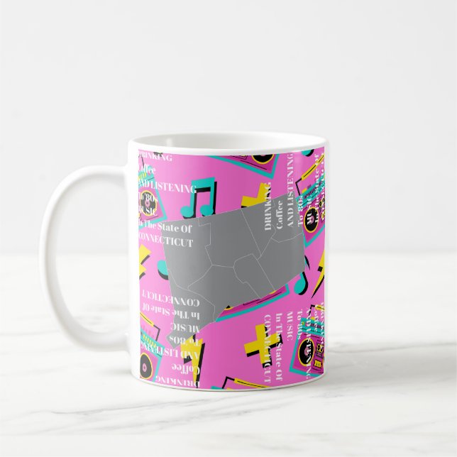 Kaffe och '80-talsmusik i Connecticut  Kaffemugg (Vänster)