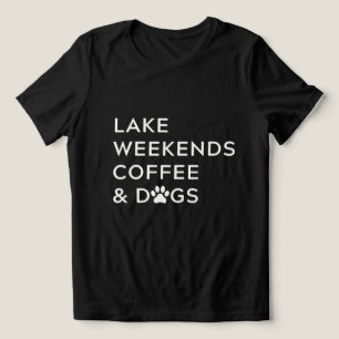 Kaffe och Älskare i sjö och Hundar T Shirt