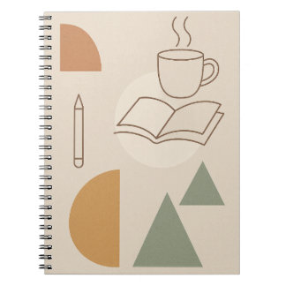 Kaffe och anteckningsbok - Minimalistisk bärbar Bo