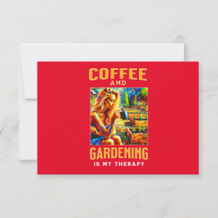 Kaffe och  är min terapi inbjudningar