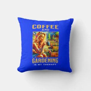 Kaffe och  är min terapi kudde