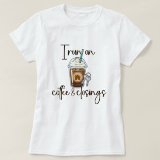 Kaffe och avslut fastighetsmäklare Fastighetsprese T Shirt
