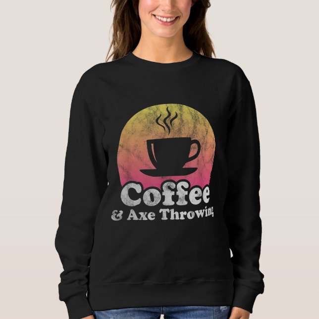 Kaffe och Ax-dragning T Shirt (Framsida)